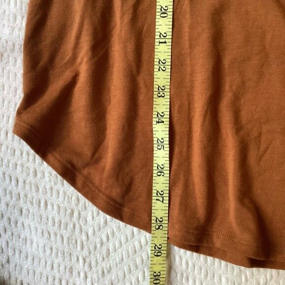 Zenana Women's Rust Orange Relaxed Fit Short Sleeve Tunic Top Size 3X - Picture 6 of 7